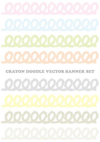 Set of pastel-colored crayon design elements isolated on a white background.  vector