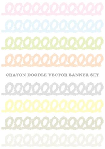 Set of pastel-colored crayon design elements isolated on a white background.  vector