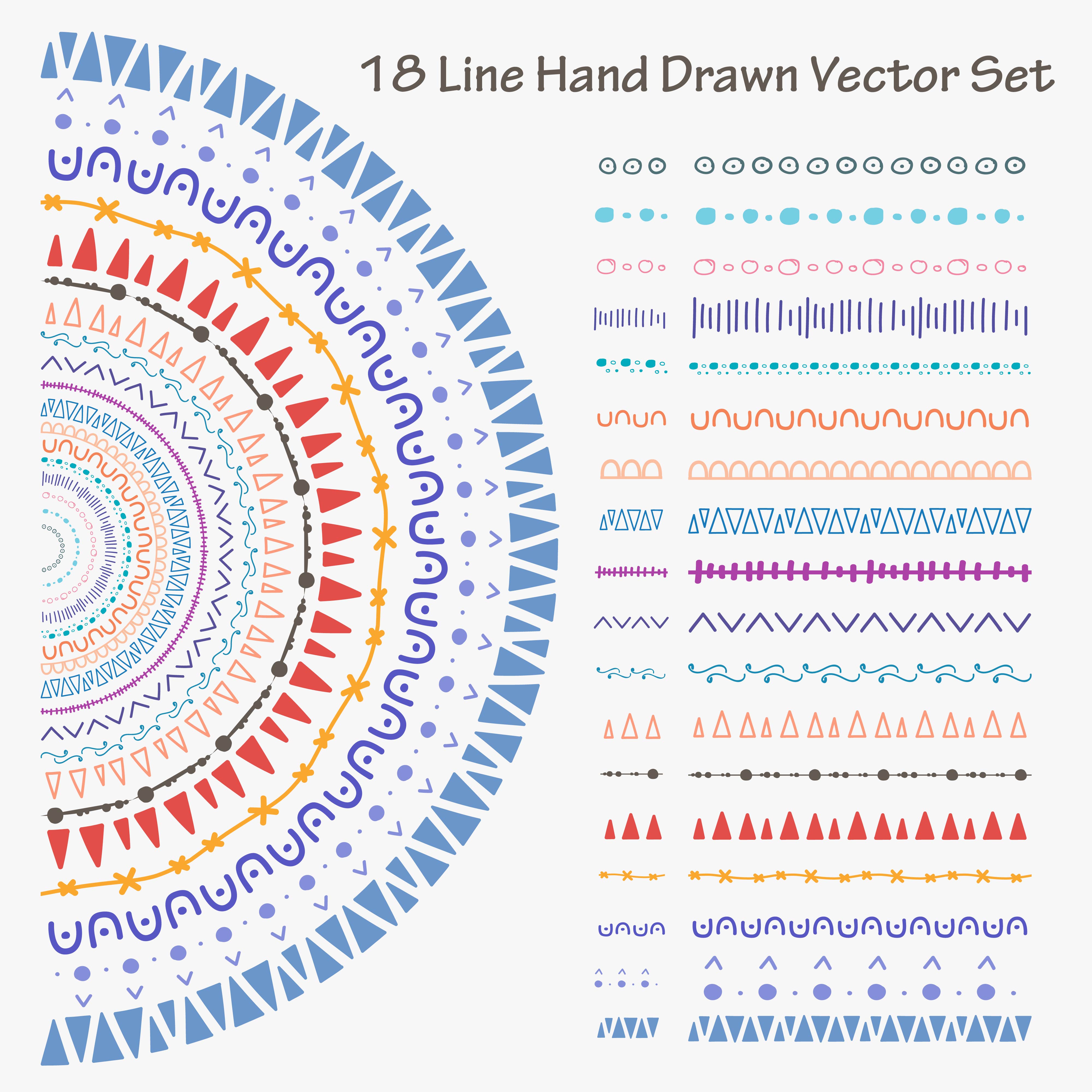 Svg. бохо орнамент. 18 lines. 18 lines. 18 lines.