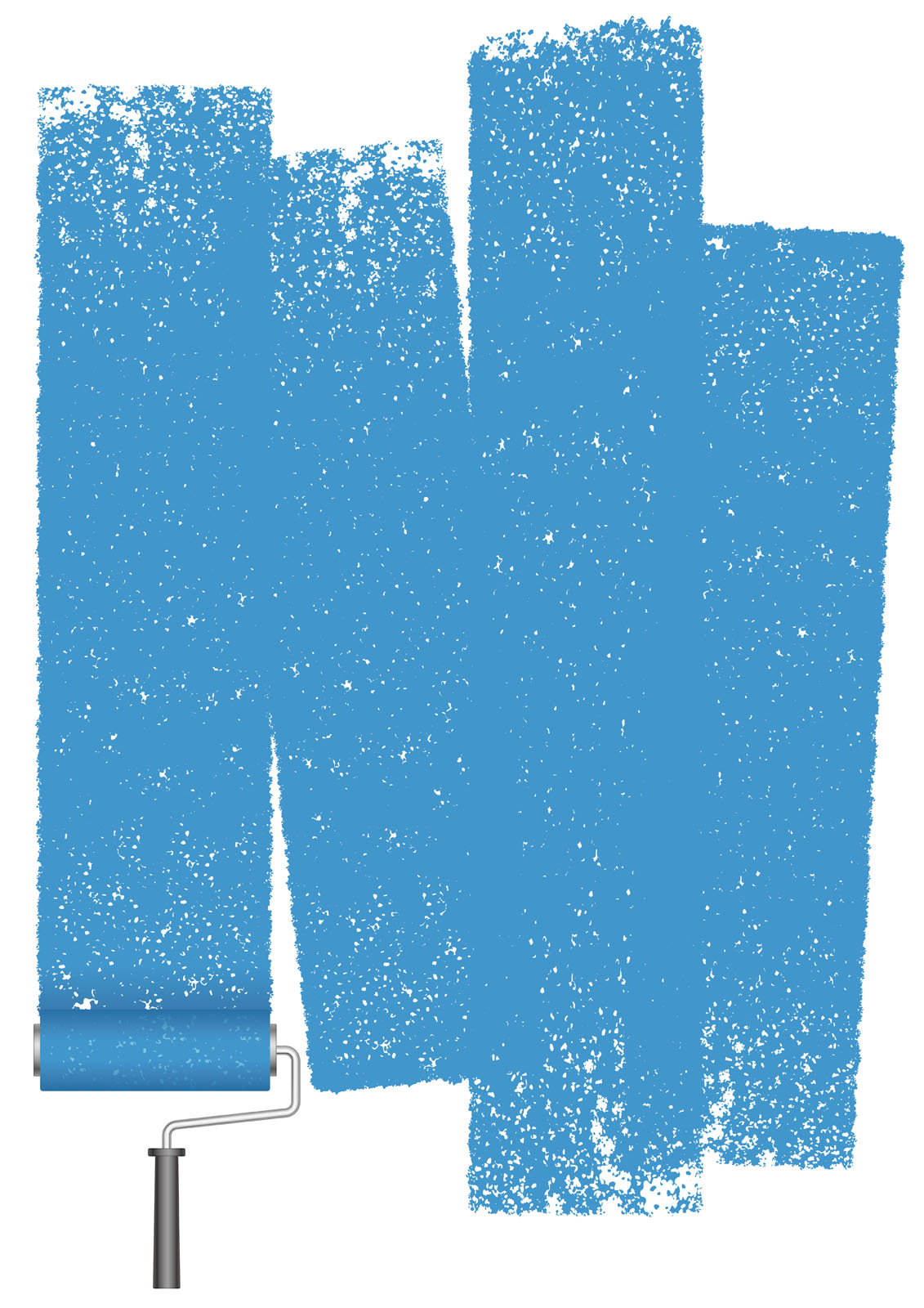 Paint roller abstract background isolated on a white background. 564121