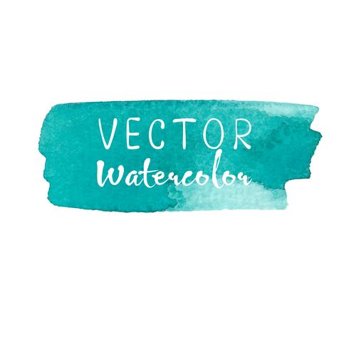 Mint watercolor background, Pastel watercolor logo, Vector illustration.	