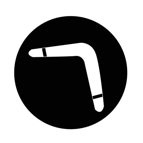 Boomerang icon vector