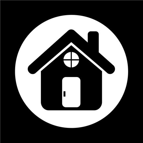 Real estate house icon vector