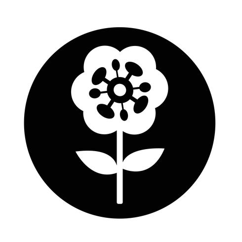 Icono de flor vector