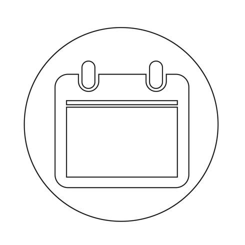 Calendar icon vector