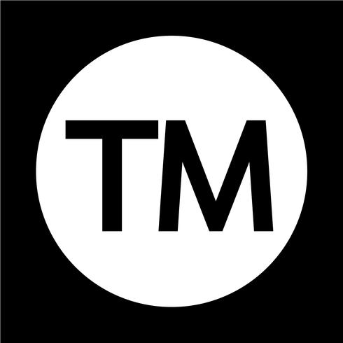 Trademark Symbol Icon vector
