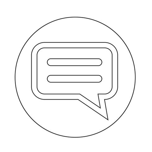 talking bubble chat icon vector