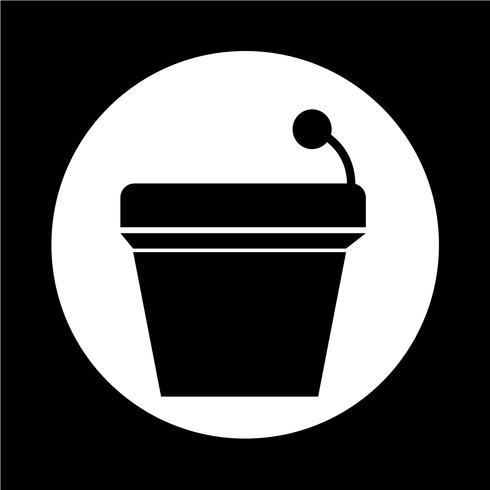 Podium icon vector