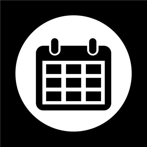 Icono de calendario vector