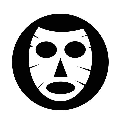 Facial mask icon vector