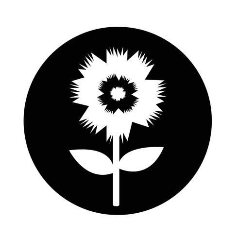 Icono de flor vector