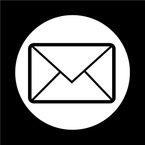 email symbol icon vector