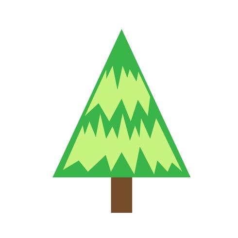 Christmas tree icon vector