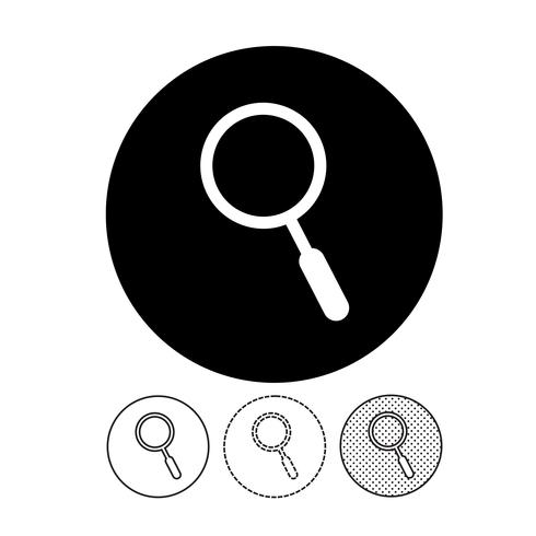 Search icon sign vector