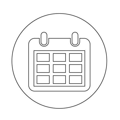 Calendar icon vector