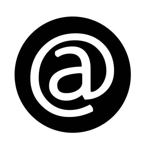 email symbol icon vector