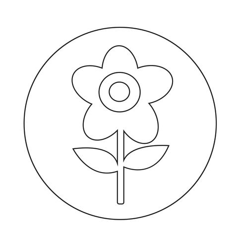 Icono de flor vector