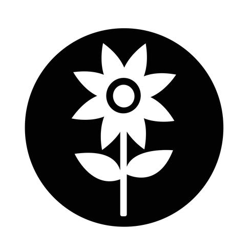 Icono de flor vector