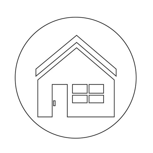 Home icon vector