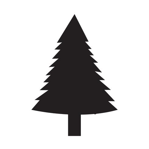 Icono de arbol de navidad vector