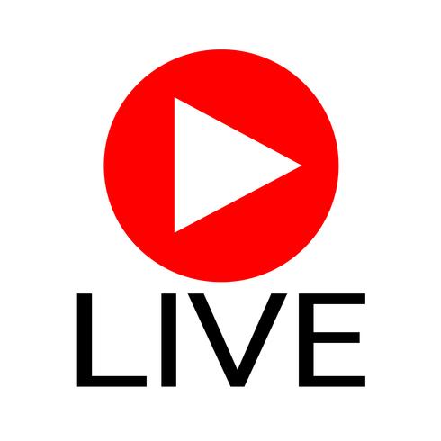 Live Streaming en línea muestra vector diseño