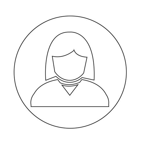 icono de usuario de personas vector