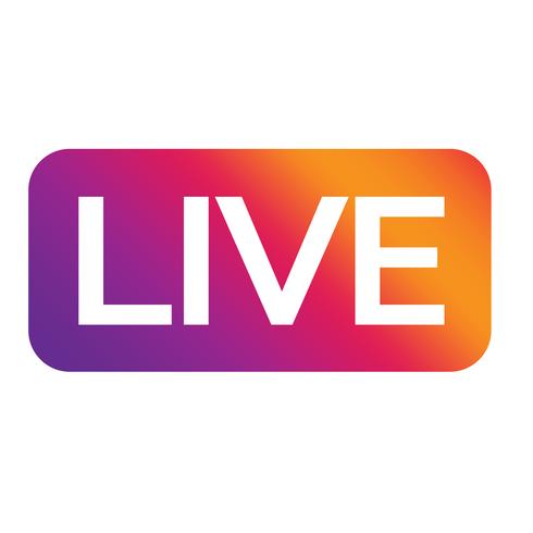 Live Streaming en línea muestra vector diseño