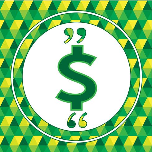 Dollar sign money icon vector