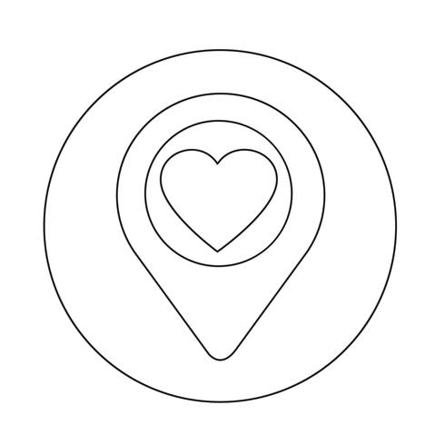 Map pointer icon vector