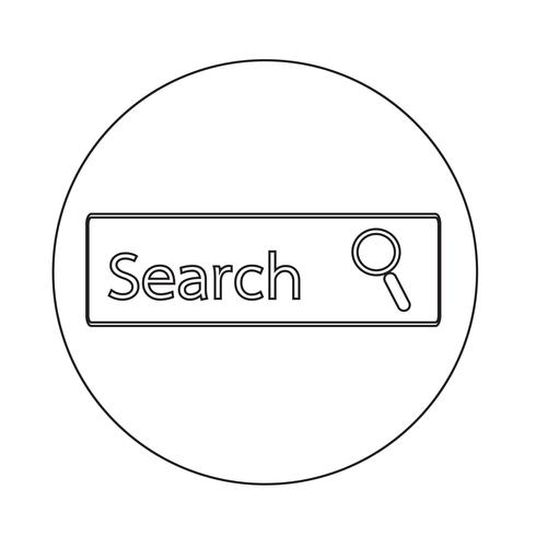 icono de búsqueda vector