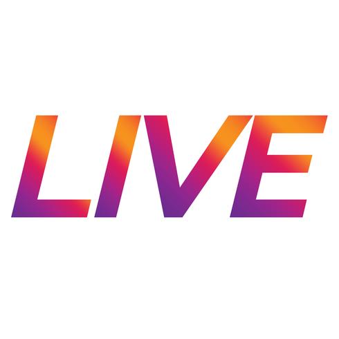Live Streaming en línea muestra vector diseño