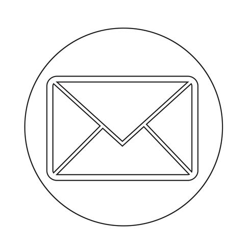 email symbol icon vector