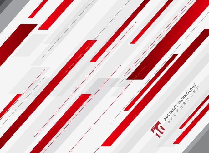 Abstract technology geometric red color shiny motion diagonally background. Template for brochure, print, ad, magazine, poster, website, magazine, leaflet, annual report. vector