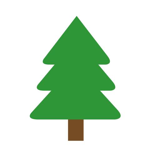 Icono de arbol de navidad vector