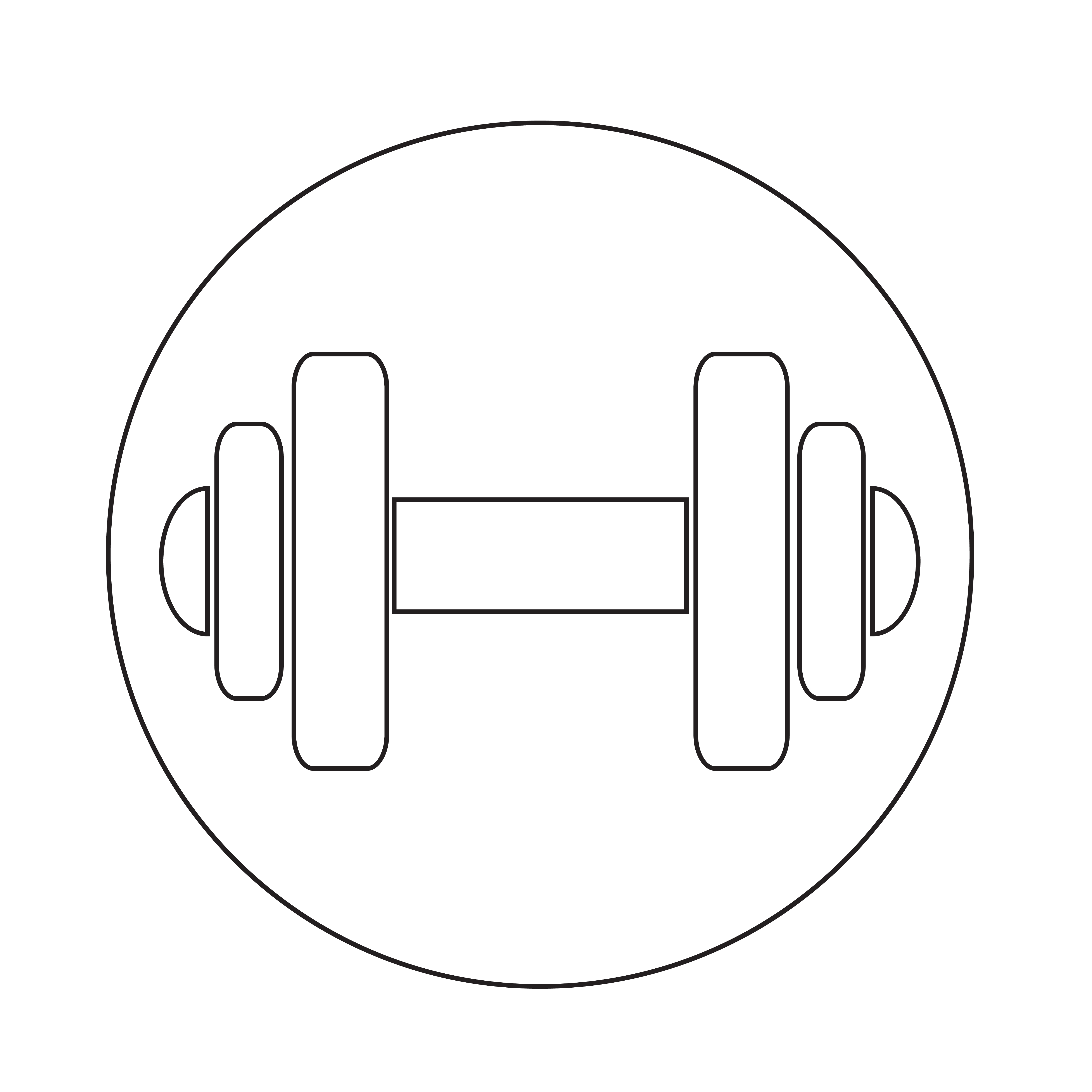 Dumbbell icon 564915 Vector Art at Vecteezy