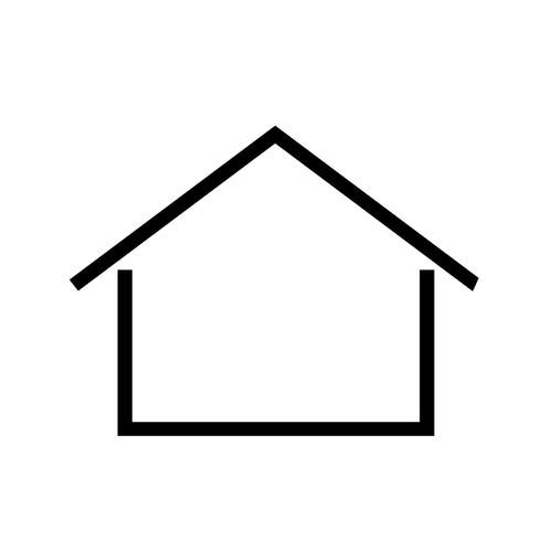 icono de casa símbolo simple vector