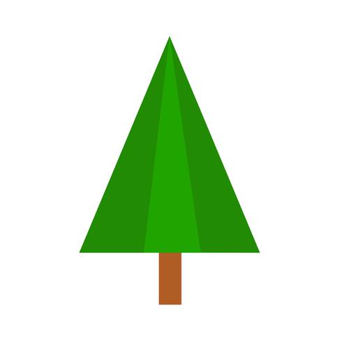 Christmas tree icon vector