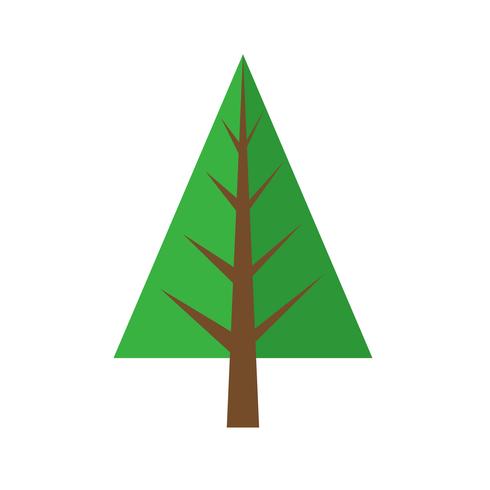 Icono de arbol de navidad vector