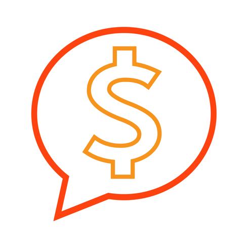 Dollar sign money icon vector