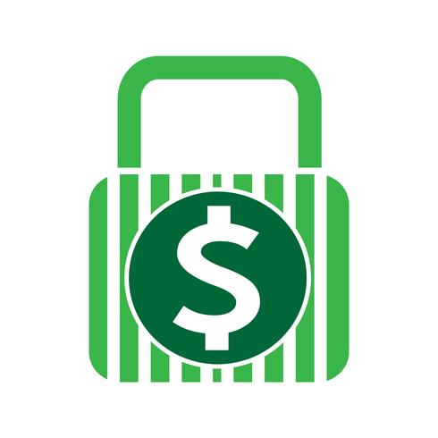 Icono de signo de dólar de dinero vector