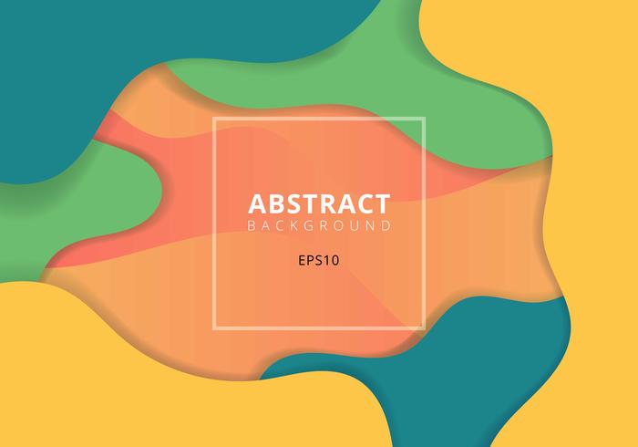 Abstract Wavy Geometric Dynamic 3d Colorful Background Trendy