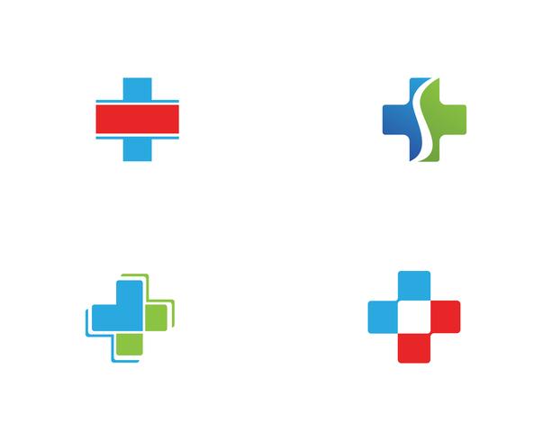 Hospital logo and symbols template icons vector