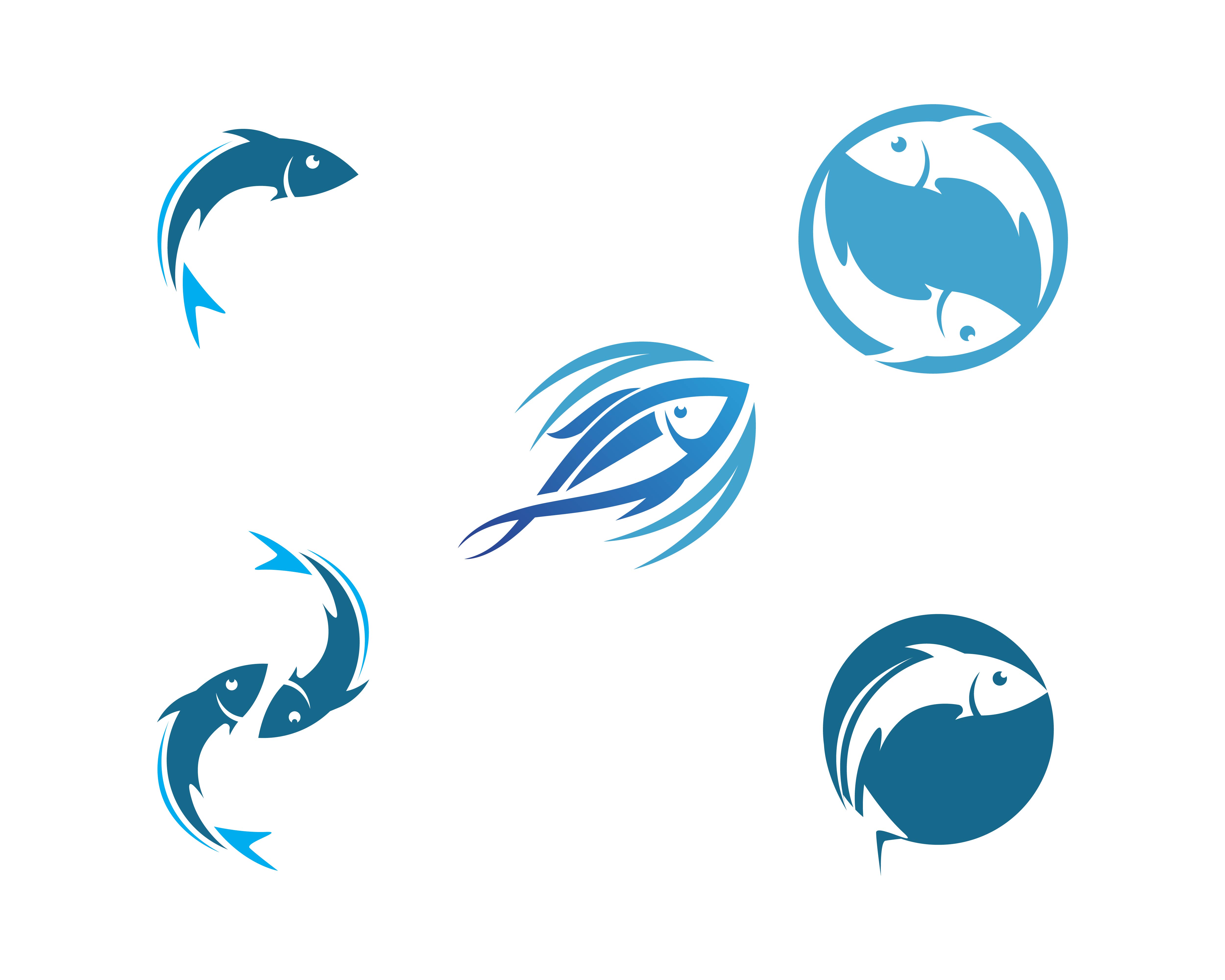 Fish logo template Download Free Vectors, Clipart