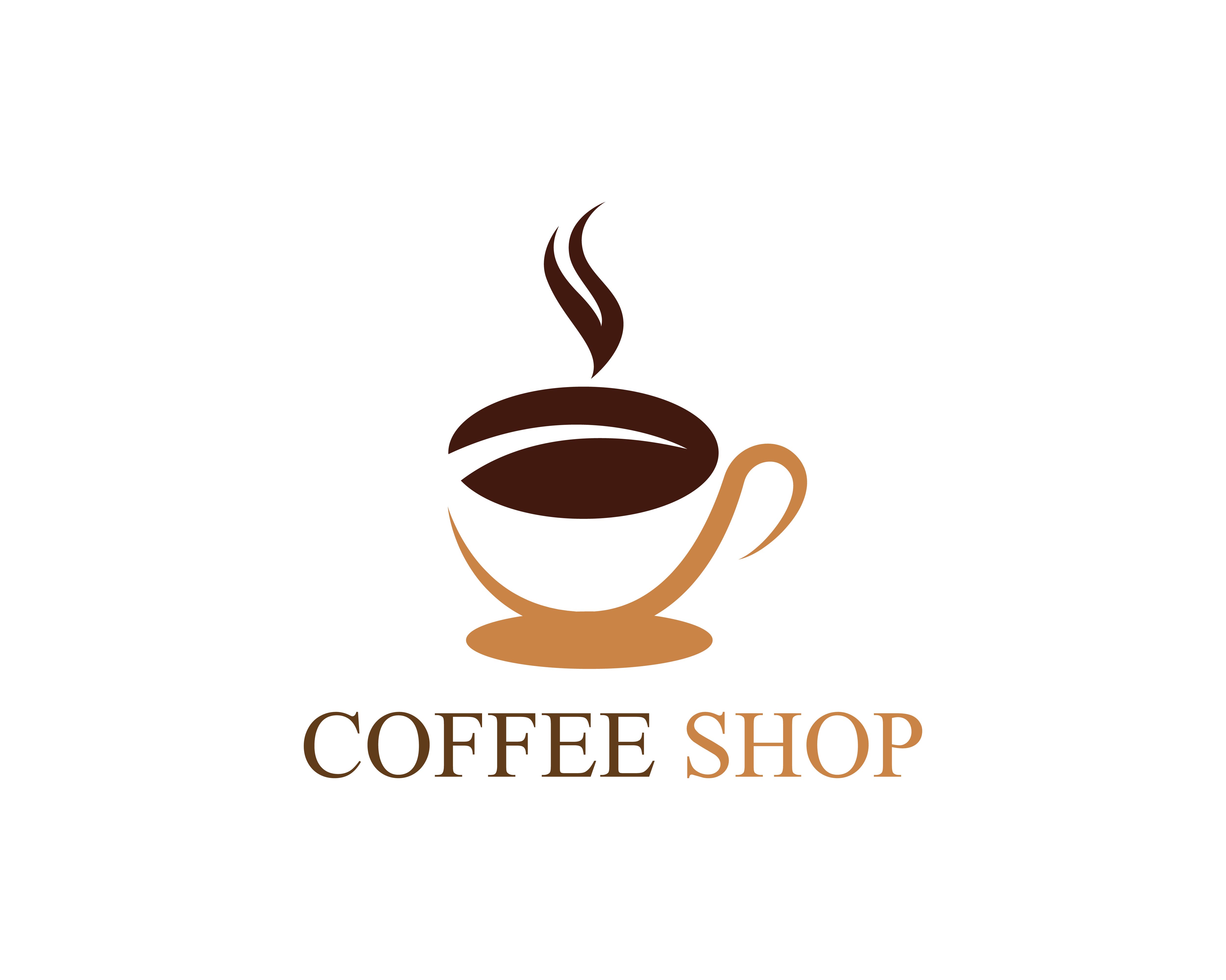 Mẫu thiết kế logo coffee cup độc đáo và sáng tạo cho quán cafe của bạn