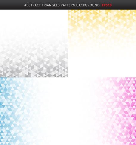 Set Of Abstract Striped Gray Yellow Blue Pink Color