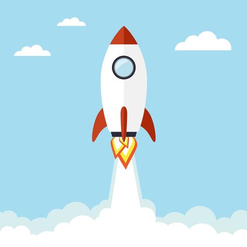 Rocket illustration vector