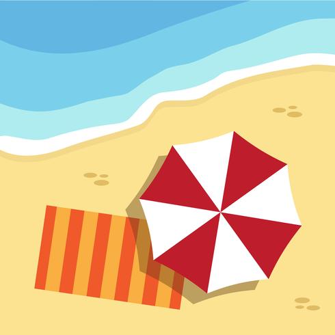 Summer time and beach vector