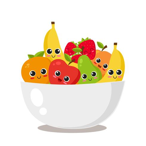 fruit platter with fruits vector