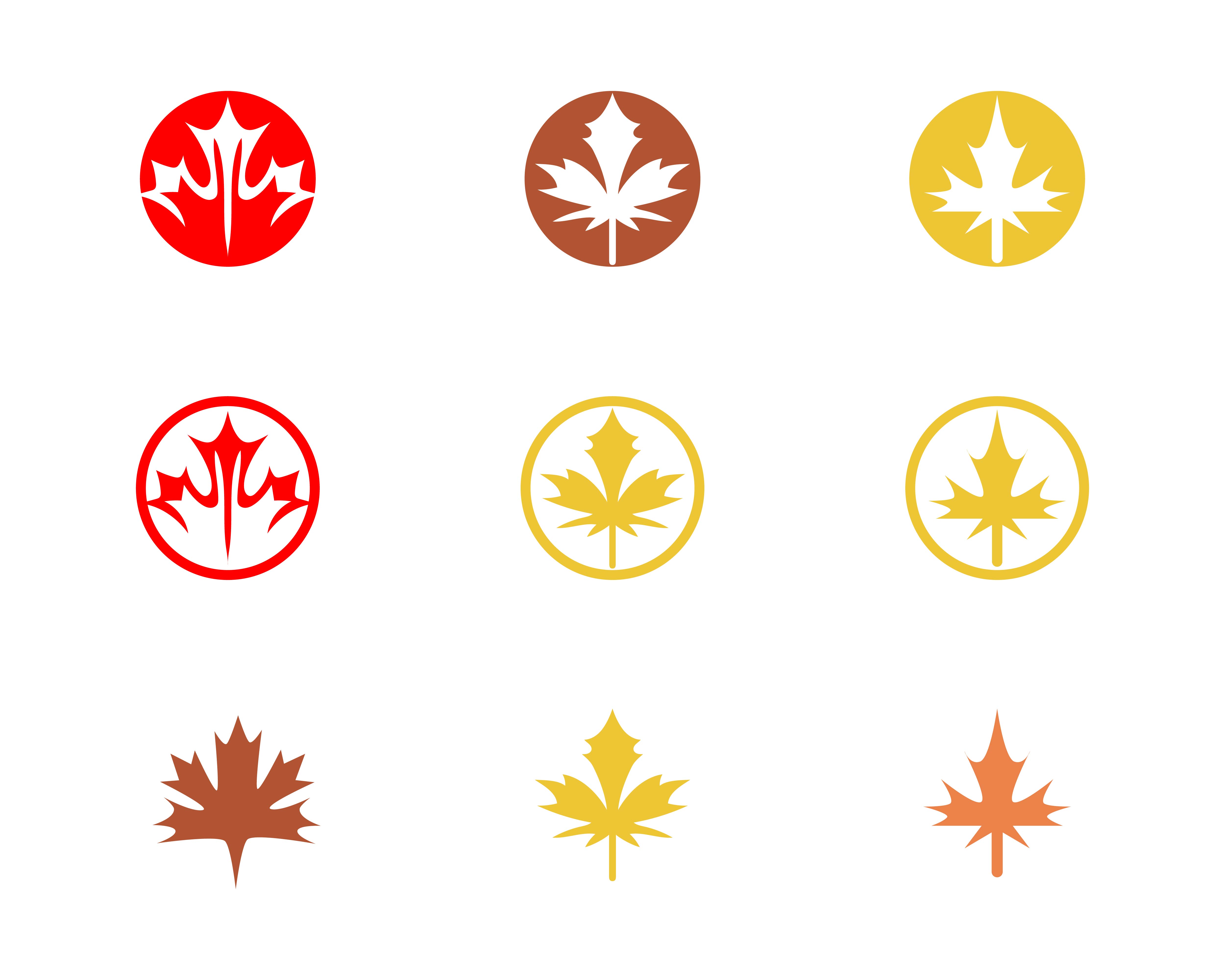 autumn leaf logo vector icons 566057 Vector Art at Vecteezy