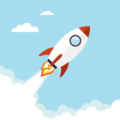 Rocket illustration vector